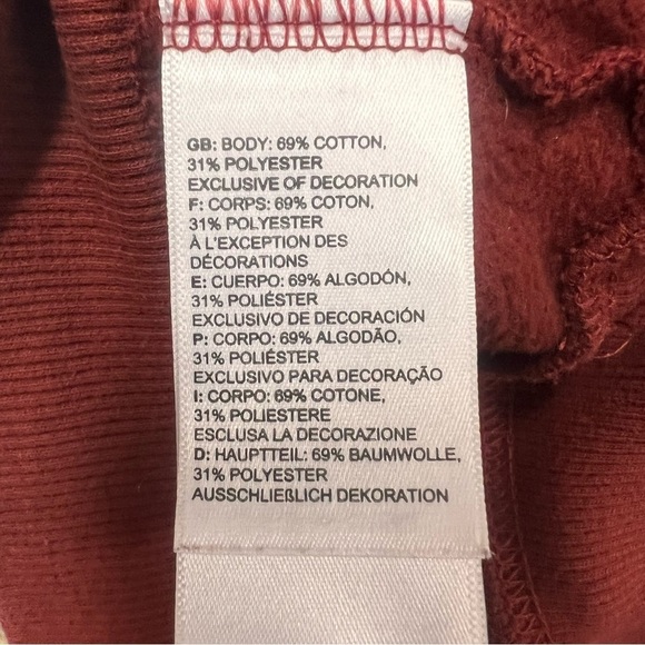 THE NORTH FACE Men's Large Red Bear Pullover Hoodie Sweatshirt TNF - Picture 10 of 15